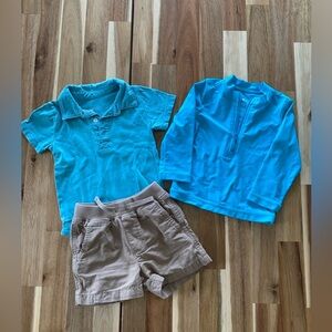 Baby Boy Primary Spring and Summer Bundle, 6-12mo